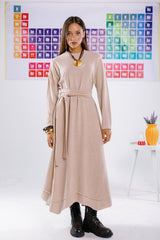 Icon dress in beige