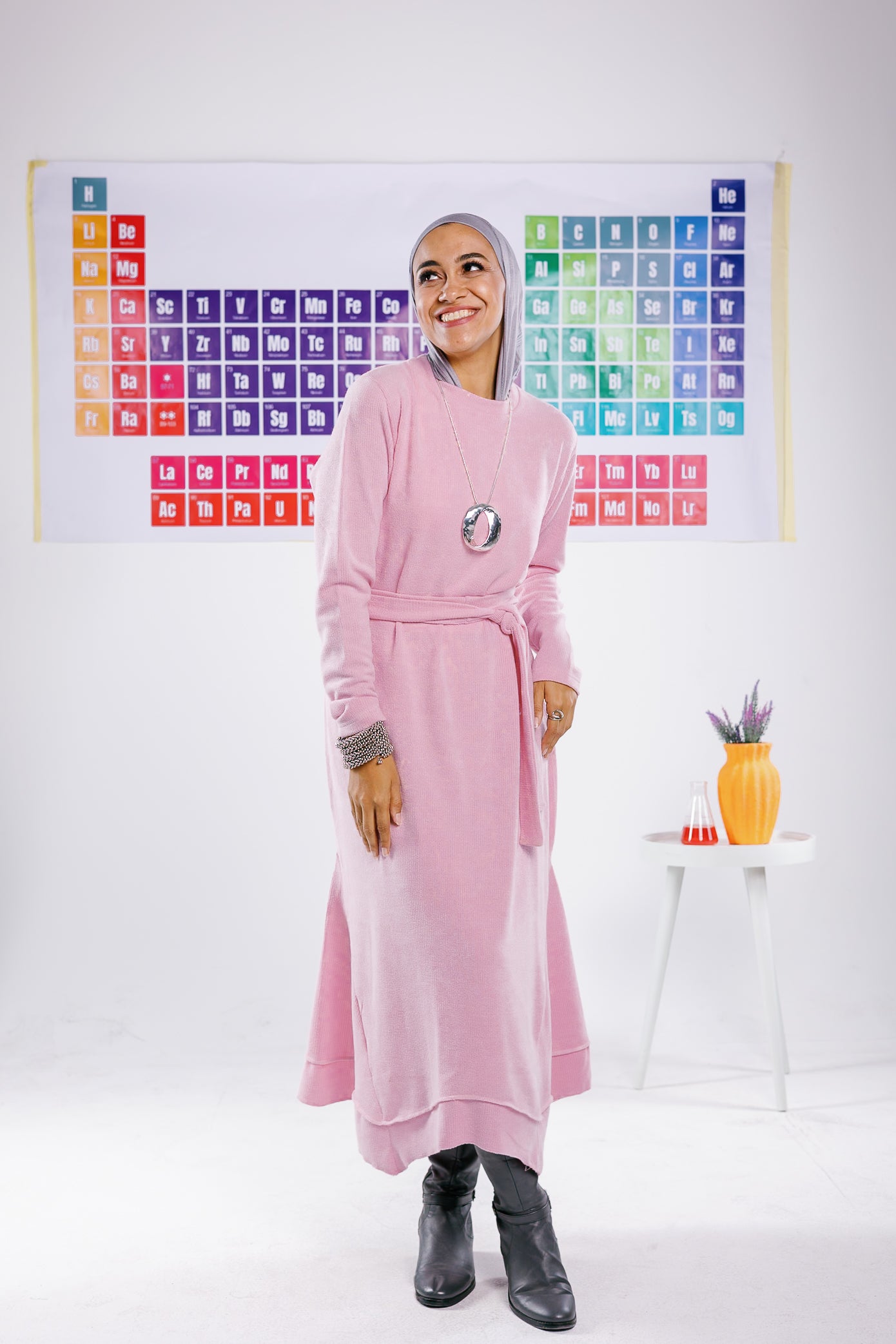 Icon dress in pink Main image