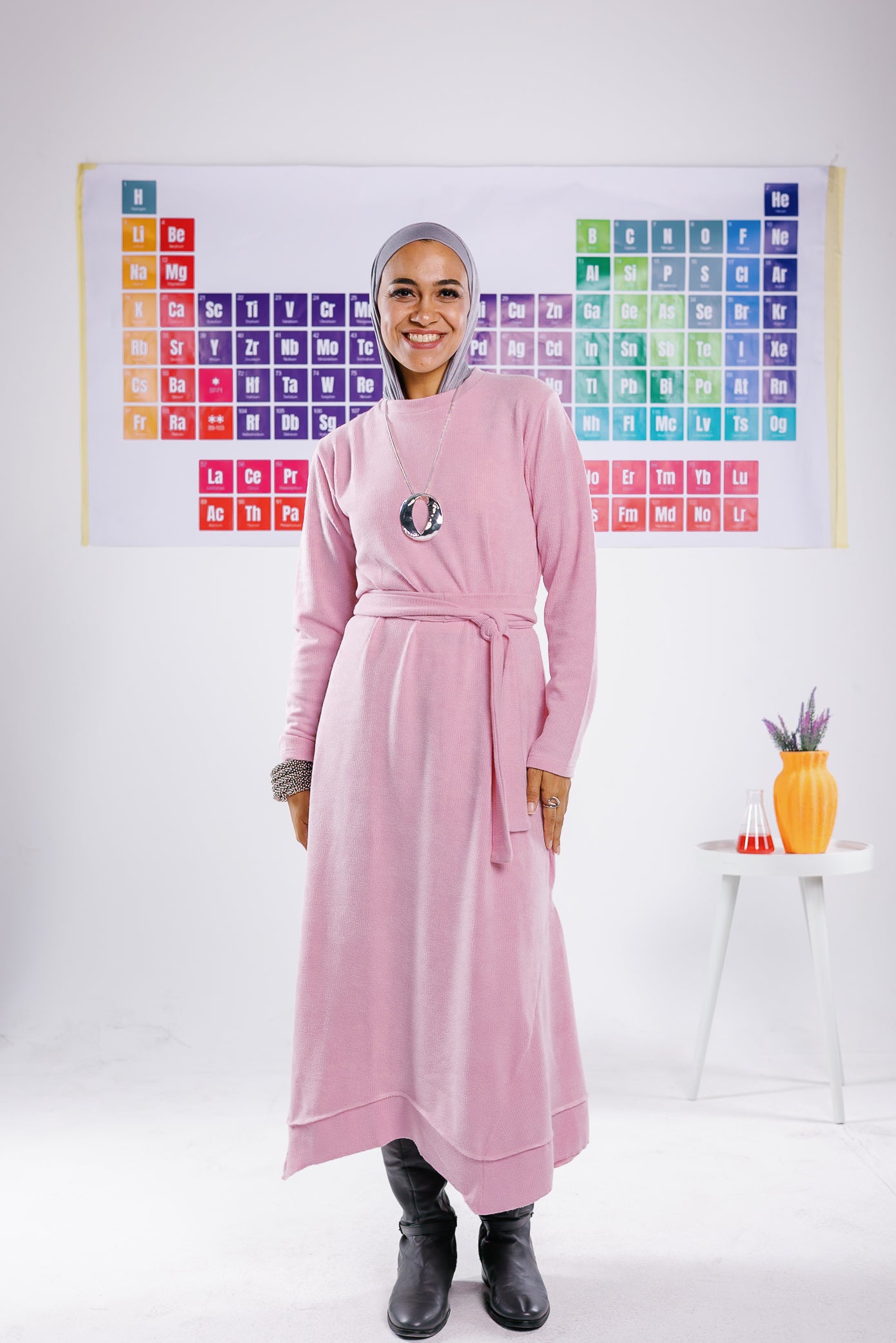 Icon dress in pink