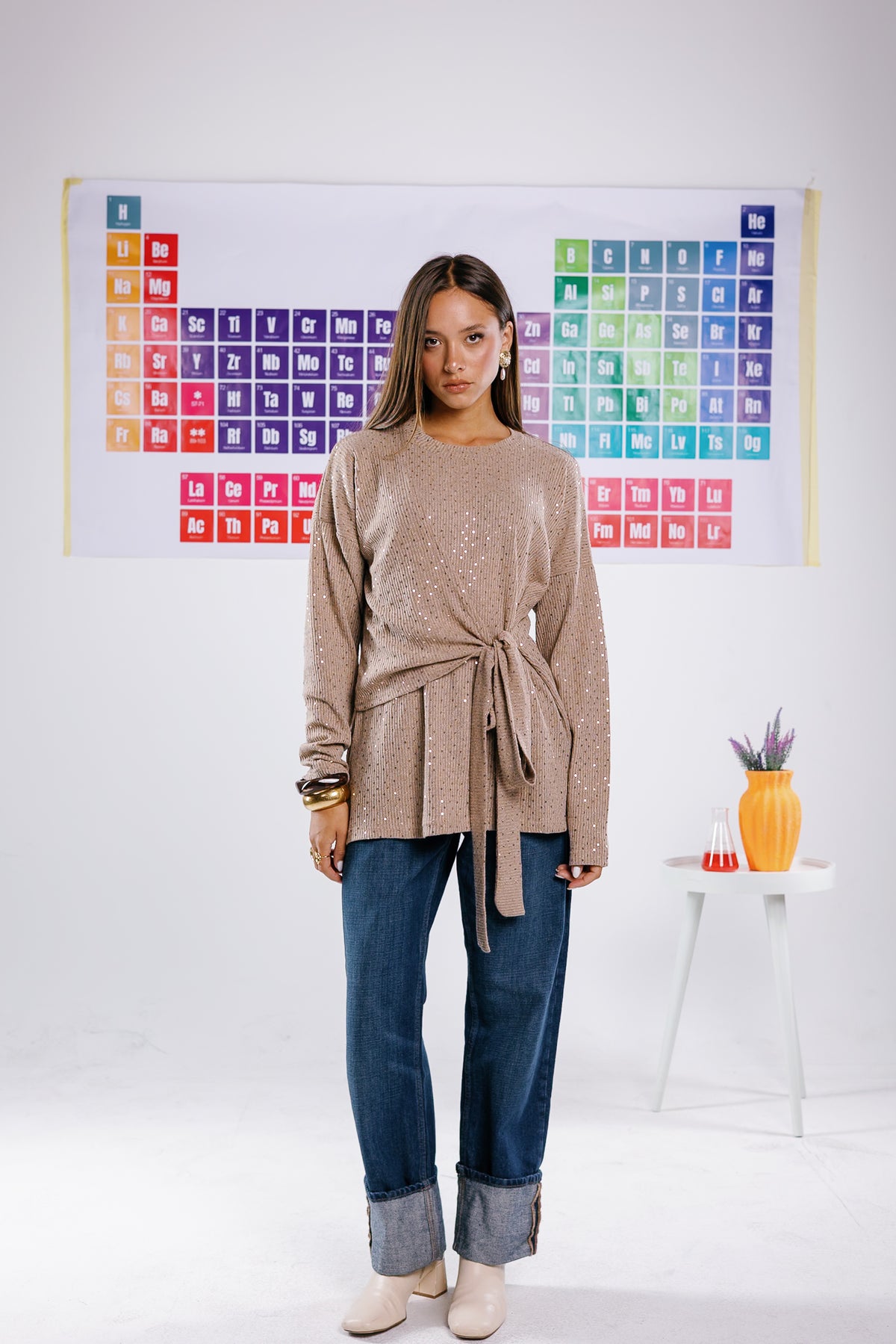 Flash top in beige