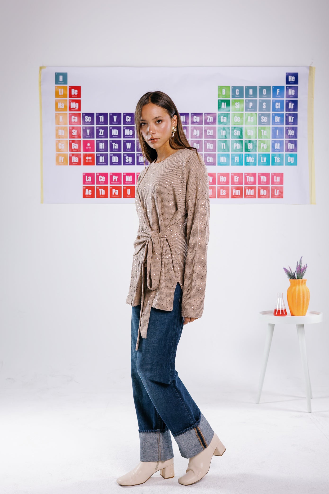 Flash top in beige