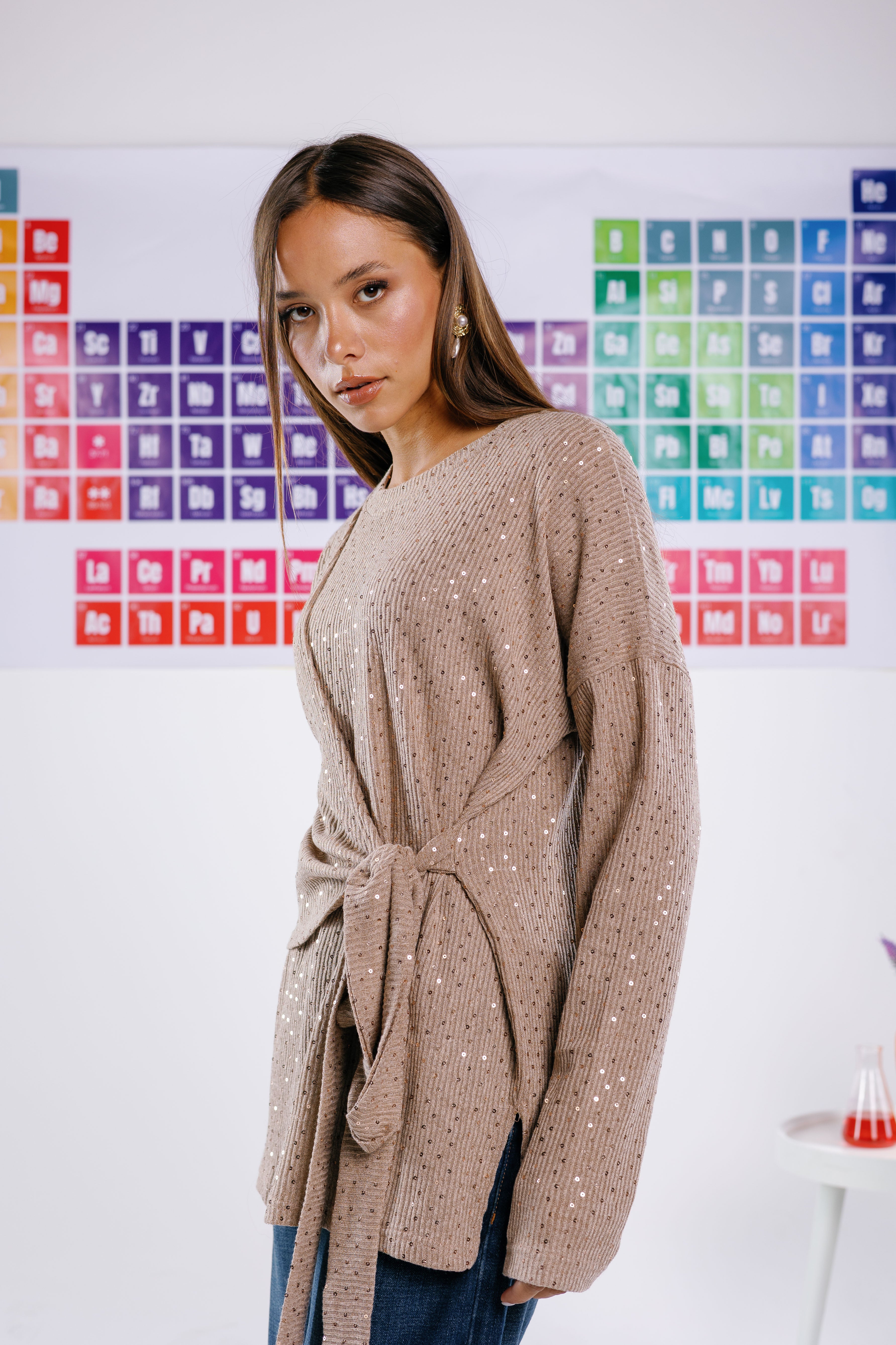 Flash top in beige